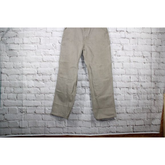 Carhartt Brown Cotton Dungaree Fit Washed Duck Work Pants 36x34 - Picture 2 of 9